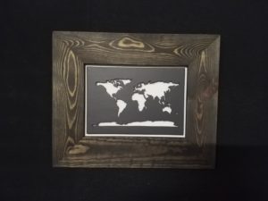 carte du monde en creux