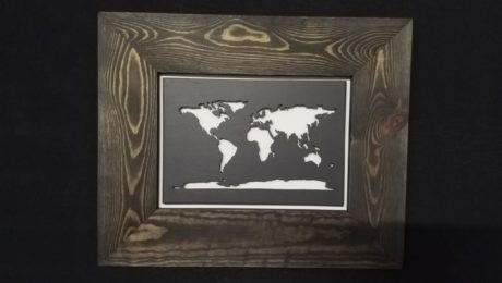 carte du monde en creux